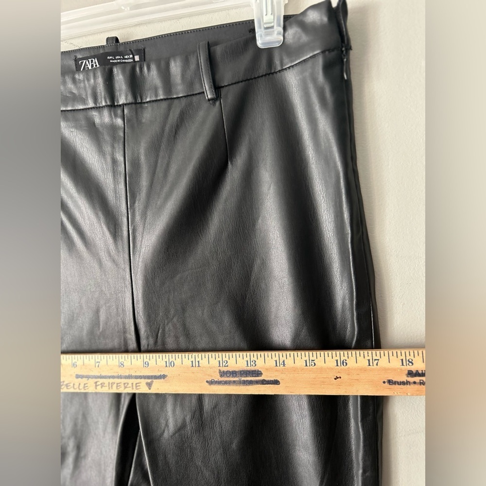 ✌️4 for $20✌️ Zara high waisted vegan leather cigarette pants - Picture 9 of 13